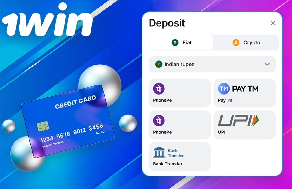 Payments Methods on 1win 