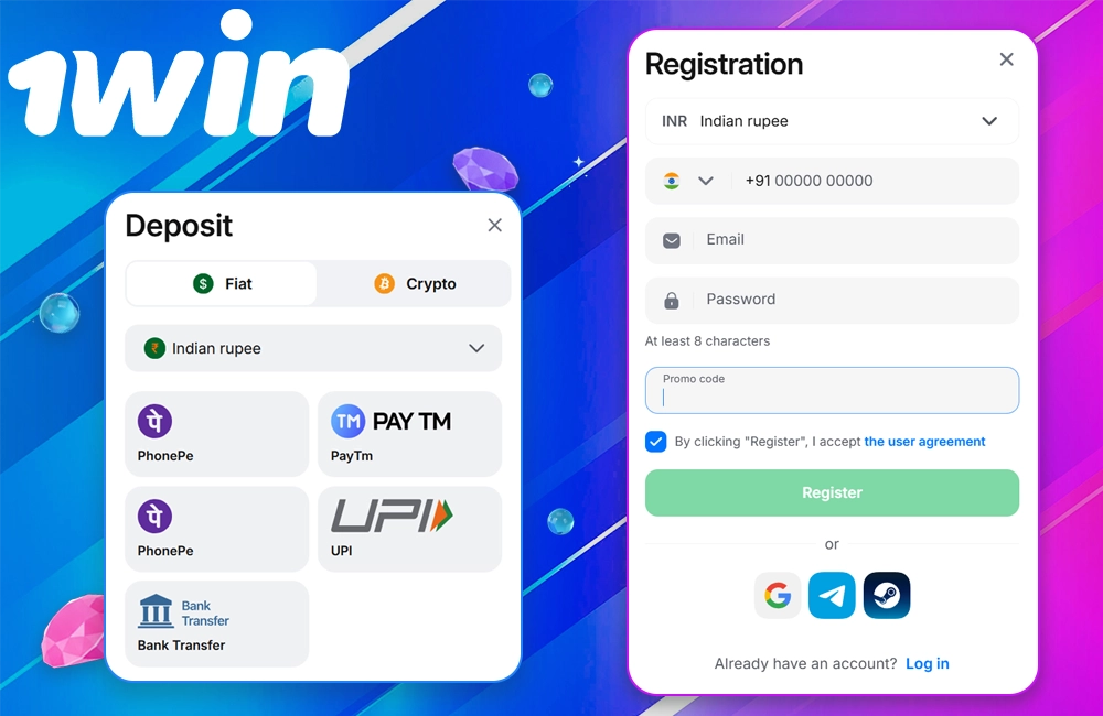 Start Betting at 1win India